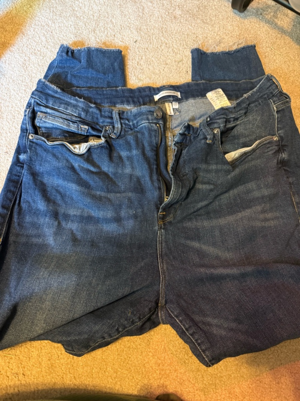 Good American Dark Blue Good Legs Skinny Stretch Jeans